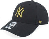 Cappello `47 black logo oro