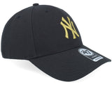 Cappello `47 black logo oro