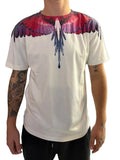 T-shirt BURLON con ali rosse e fucsia