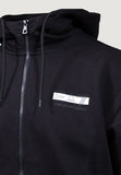 Tuta completa ARMANI nera logo grande retro e logo piccolo avanti