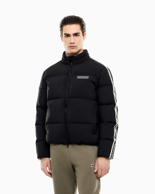 Giubbotto ARMANI NERO CON BANDA laterale