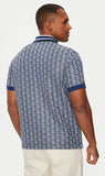 Polo Lacoste monogram blue