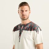 T-shirt BURLON con ali multi logo versione bianca e nera
