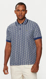 Polo Lacoste monogram blue