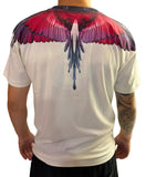 T-shirt BURLON con ali rosse e fucsia