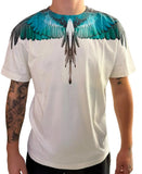 T-shirt BURLON ali sfumate azzurre e verde