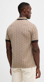 Polo Lacoste monogram beige