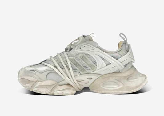 SCARPE ADIDAS XLG RUNNER DELUXE CREMA EFFETTO SPORCO CON SPUGNA