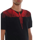 T-shirt BURLON ali sfumate rosse