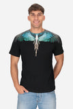 T-shirt BURLON CON ali sfumate azzurre e verde
