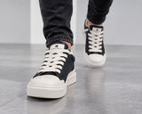 Scarpe BRIAN MILLS in pelle con inserti in camoscio