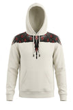 Felpa BURLON con cappuccio ali con multi logo rosso