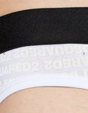 Slip DSQUARED2 bianco monogram