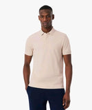 Polo LACOSTE panna con logo in tinta