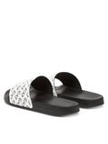 Ciabatte ARMANI bianche monogram nero