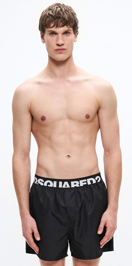 Costume DSQUARED2 black moni shorts