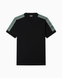 Completo ARMANI black logo laterale green