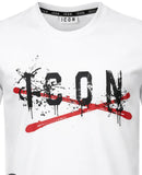 T-shirt ICON total white logo X