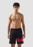 Costume GCDS black logo rosso