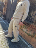 Tuta MAISON 9 PARIS BEIGE SCURO PATCH METALLO