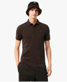Polo LACOSTE Marrone logo in tinta