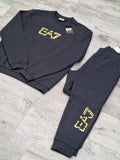 Tuta ARMANI Gold stampa a rilievo