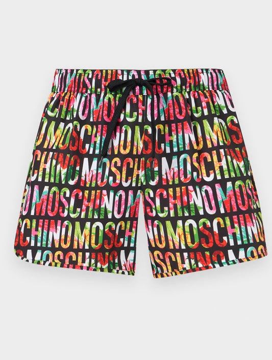 Costume MOSCHINO interamente logato avanti e indietro multocolor