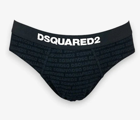 Slip DSQUARED2 monogram black