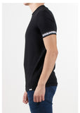 T-shirt DSQUARED2 total black bordo logo nero