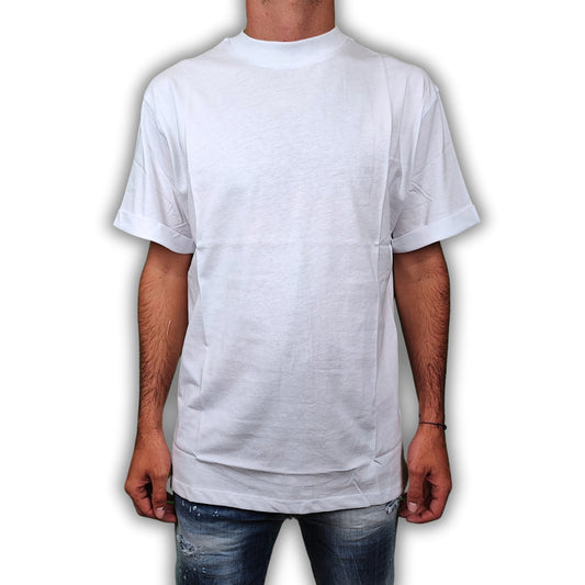 T-shirt SOLDIER BIANCA BASIC RISVOLTO
