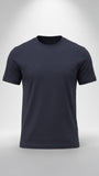 T-shirt RICHMOND blu navy logo tinta su tinta a rilievo