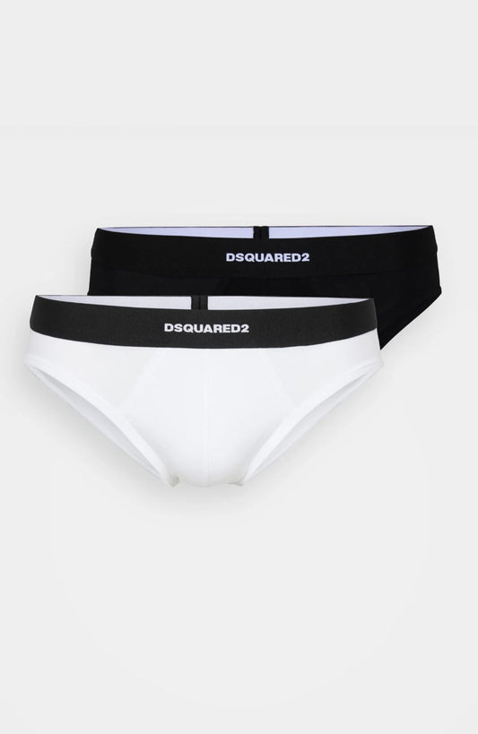 Bipack DISQUARED2 slip black and white