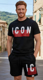 Completo ICON banda logata Red e white