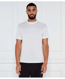 T-shirt RICHMOND bianca logo tinta su tinta a rilievo