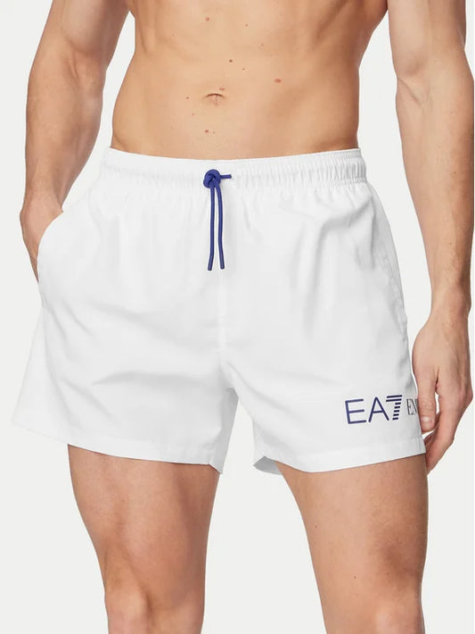 Costume ARMANI bianco logo blu