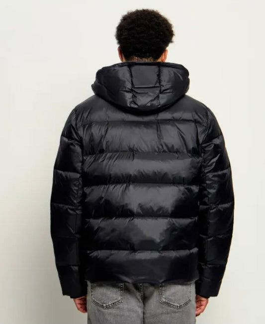 Giubbotto CALVIN KLEIN nero con logo bianco