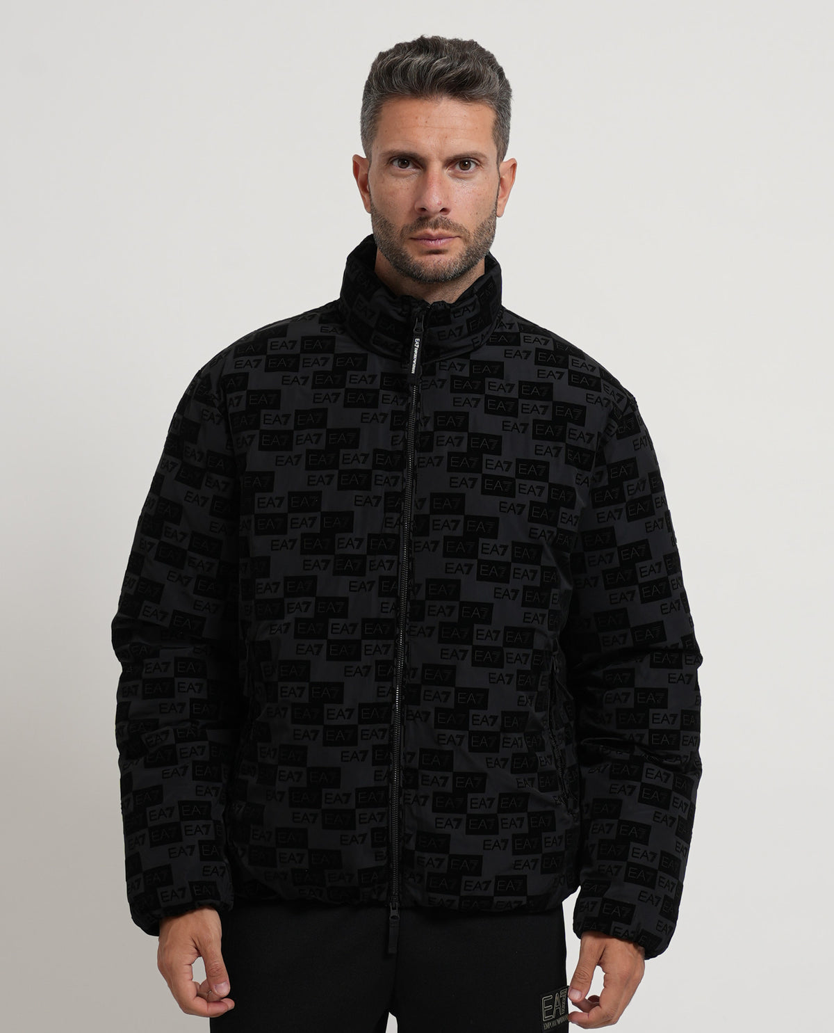 Giubbotto ARMANI MONOGRAM nero
