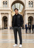 Giubbotto ARMANI in nero e blu