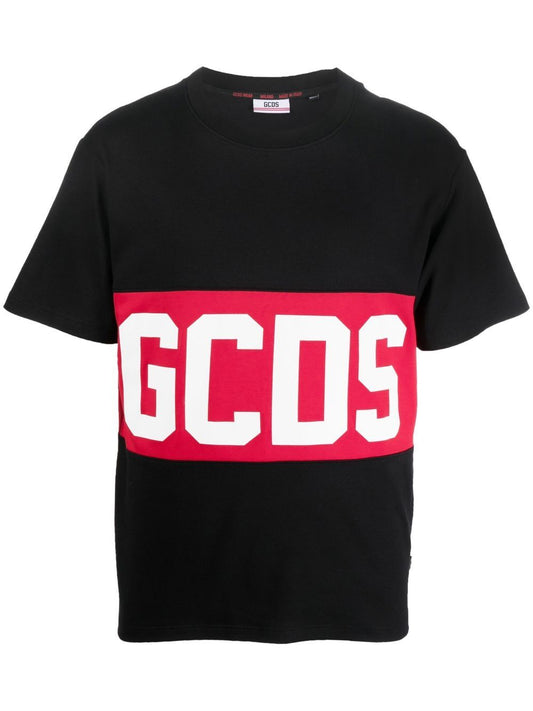 T-shirt GCDS CON BANDA LOGATA