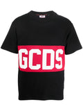 T-shirt GCDS CON BANDA LOGATA