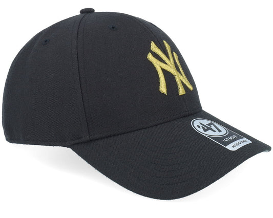 Cappello `47 black logo oro