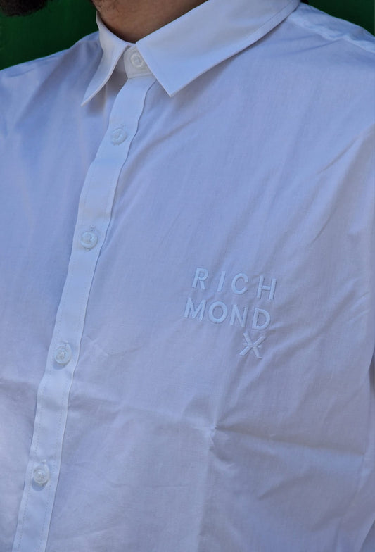 Camicia RICHMOND X bianca logo lato cuore