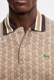 Polo Lacoste monogram beige