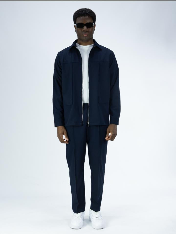 Coordinato SOLDIER con zip blue