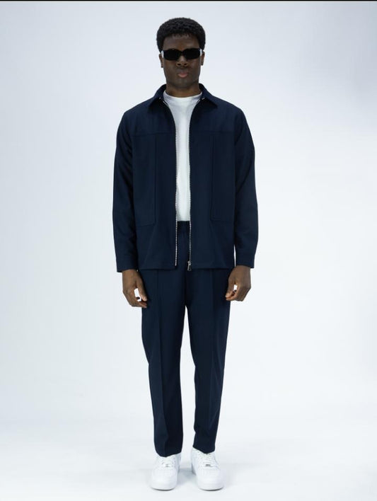 Coordinato SOLDIER con zip blue