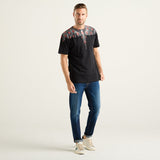 T-shirt BURLON con ali multi logo versione bianca e nera