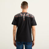 T-shirt BURLON con ali multi logo versione bianca e nera