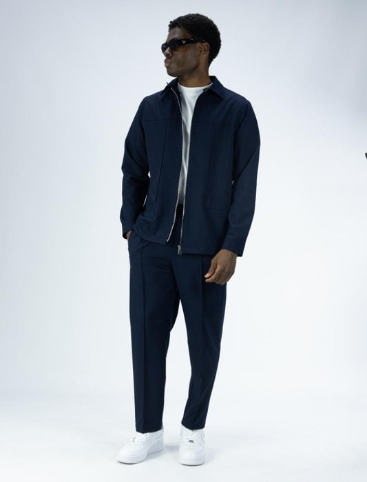 Coordinato SOLDIER con zip blue