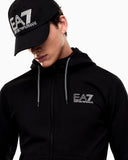 Tuta ARMANI stampa retro logo con cappuccio black