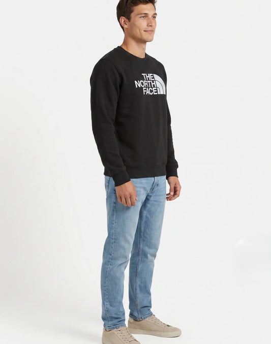 Felpa THE NORTH FACE nera girocollo big logo